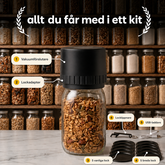 Jarvac™ Vakuumförslutare Kit